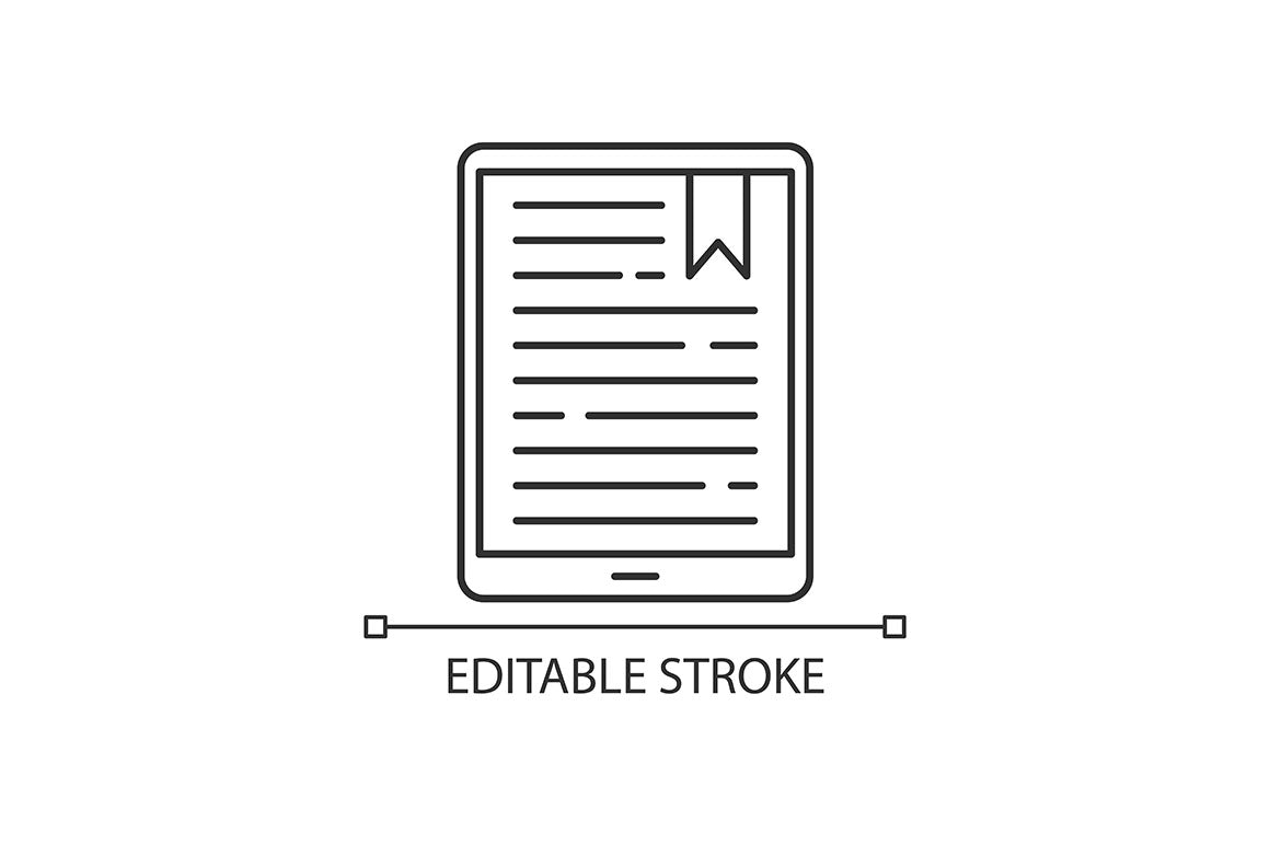 Mobile devices pixel perfect linear icons set
