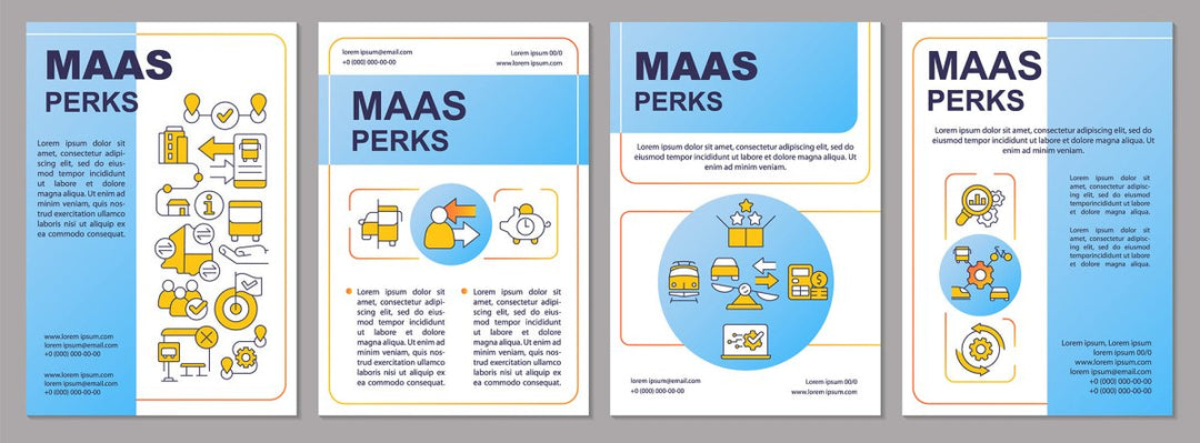 Mobility as service brochure template set
