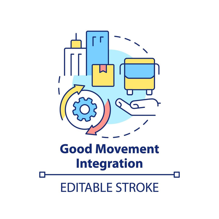 Mobility as service concept icons bundle