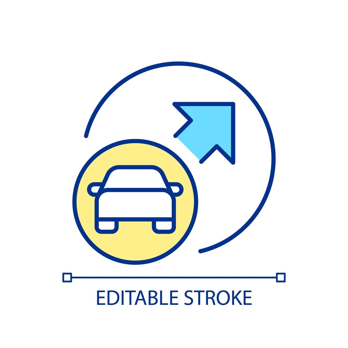 Mobility services RGB color icons set