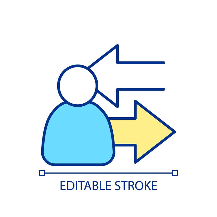 Mobility services RGB color icons set