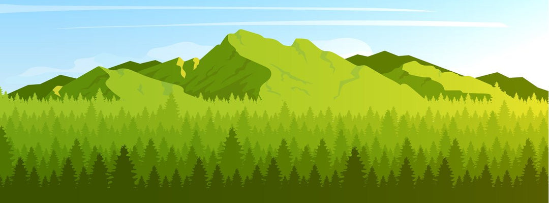 Mountains and jungles landscape bundle