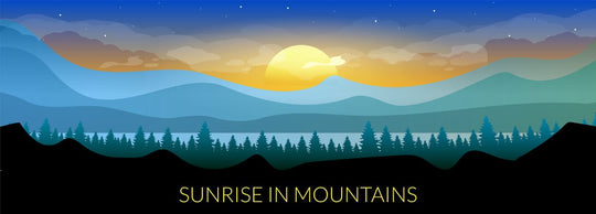 Mountains and jungles landscape bundle