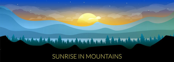 Mountains and jungles landscape bundle