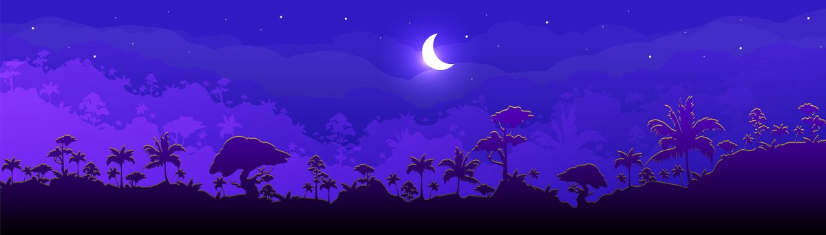 Mountains and jungles landscape bundle