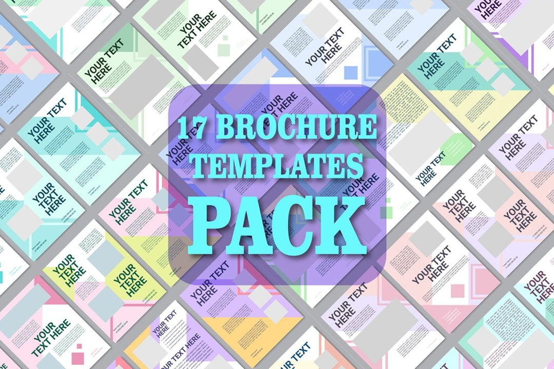 Multicolor creative brochure template bundle