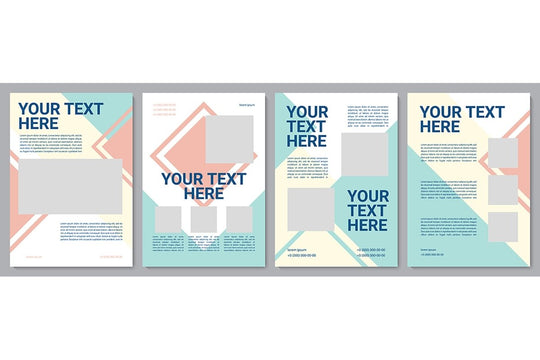 Multicolor creative brochure template bundle
