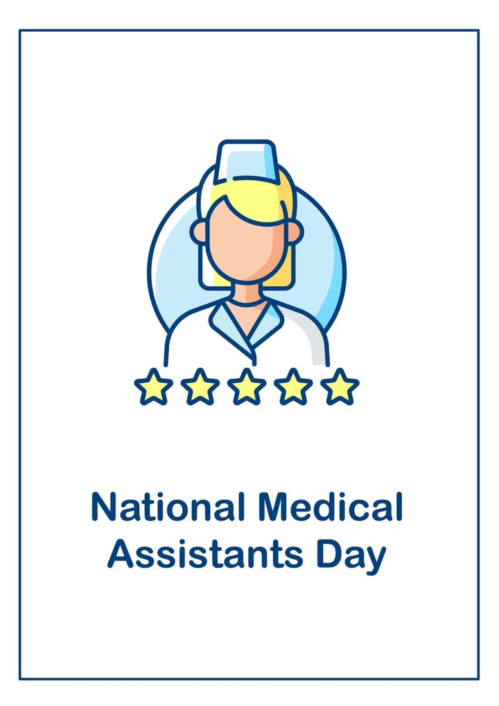 National medical assistants day celebration greeting cards