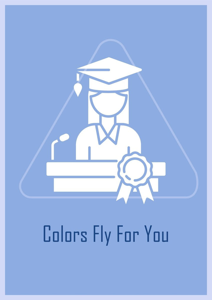 National students day greeting cards with glyph icon element set