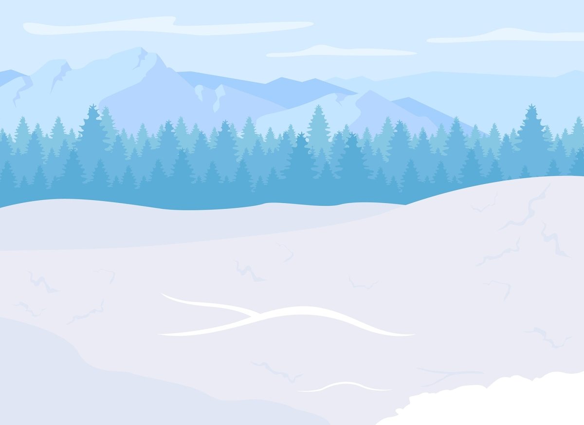 National urban parks flat color vector illustrations set