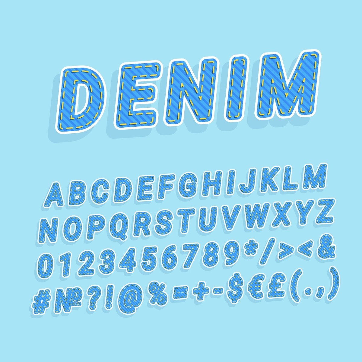 Neon light fonts bundle