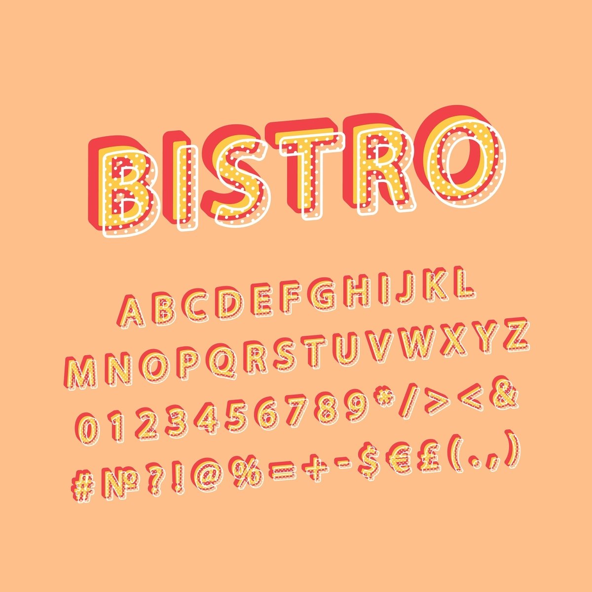 Neon light fonts bundle