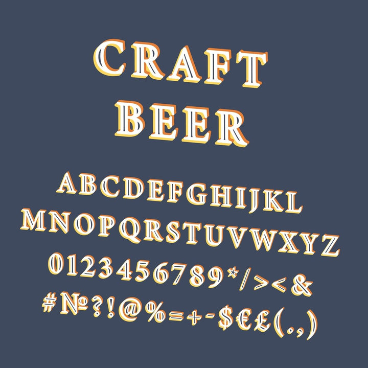 Neon light fonts bundle