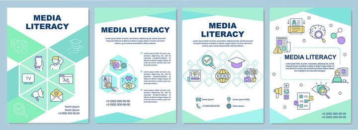 New media brochure template bundle