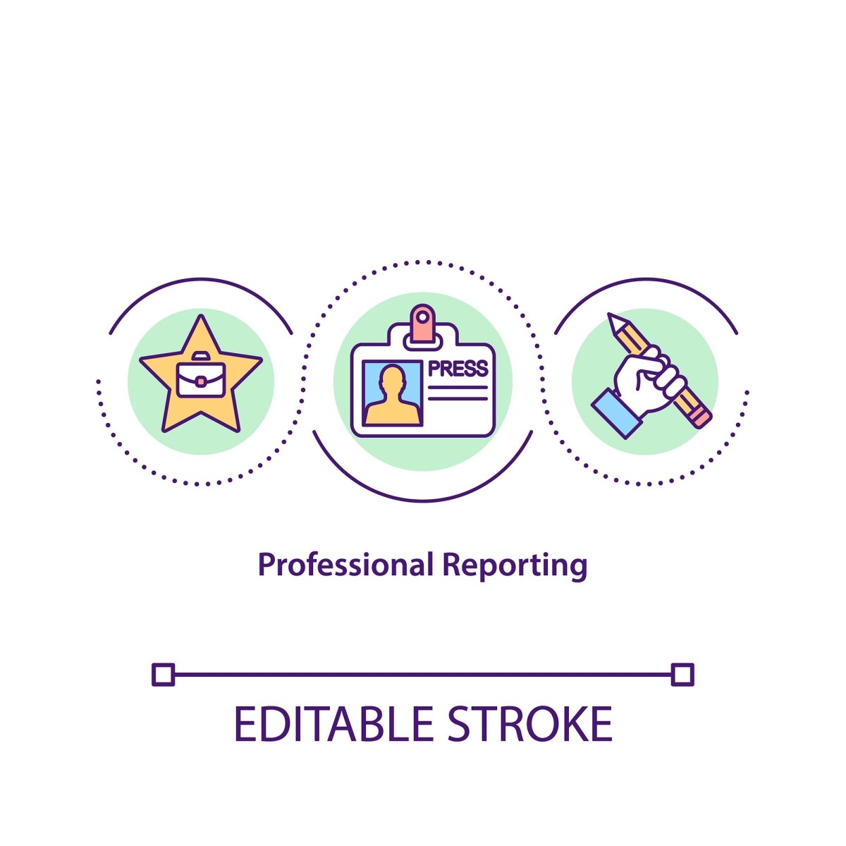 New media concept icons bundle