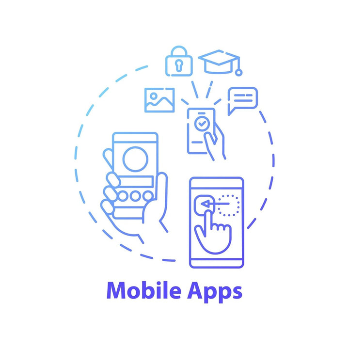New media concept icons bundle