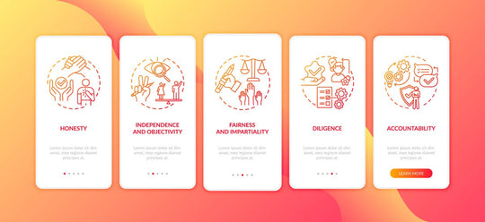 New media examples onboarding mobile app page screen bundle