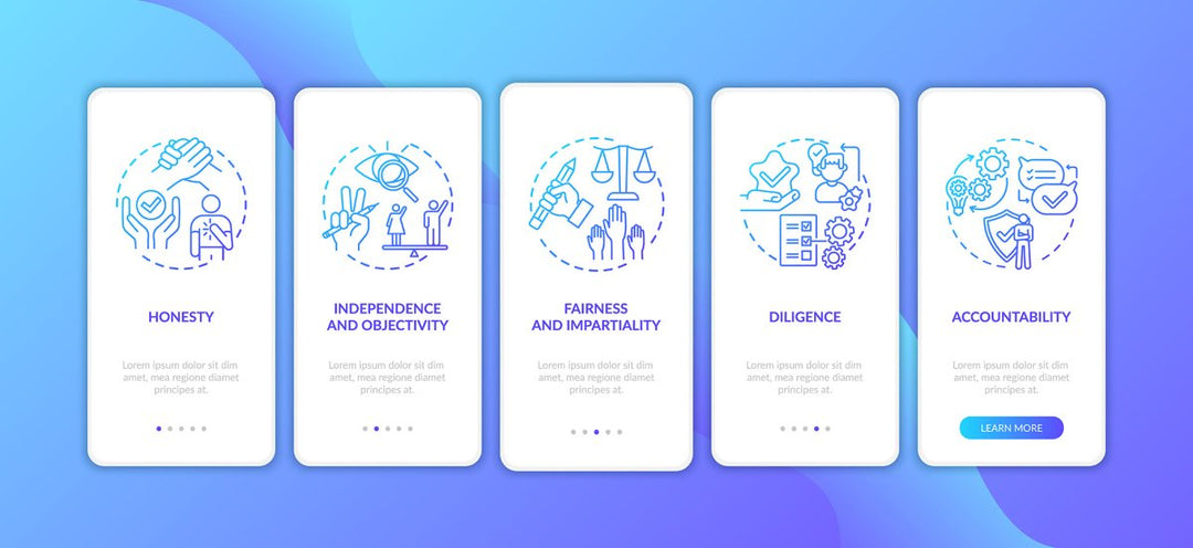 New media examples onboarding mobile app page screen bundle