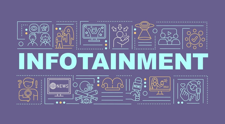 New media word news concepts banner bundle