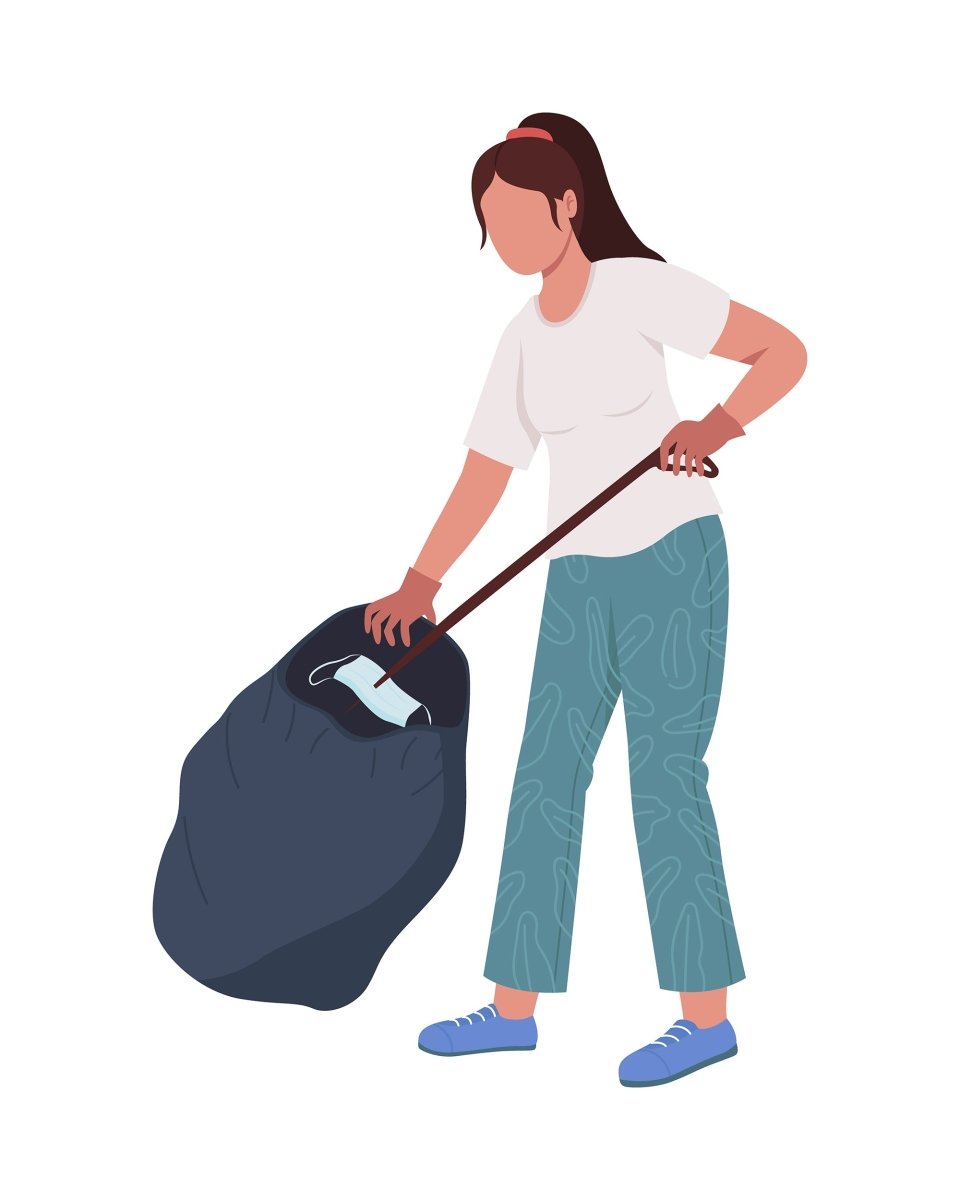 New reality flat color vector faceless character set