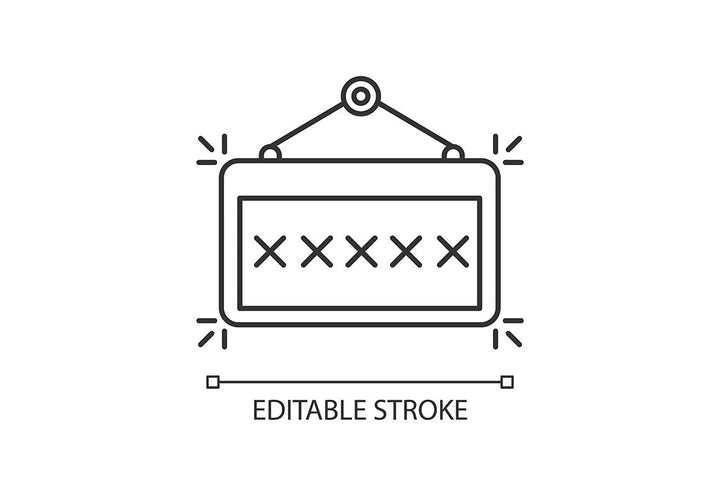 Night club pixel perfect linear icons set