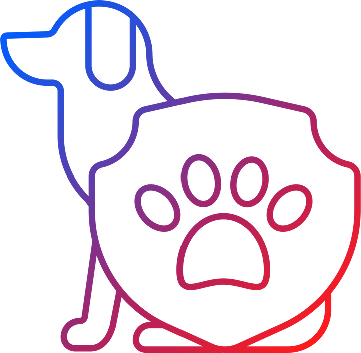 No animal testing gradient linear vector icons set