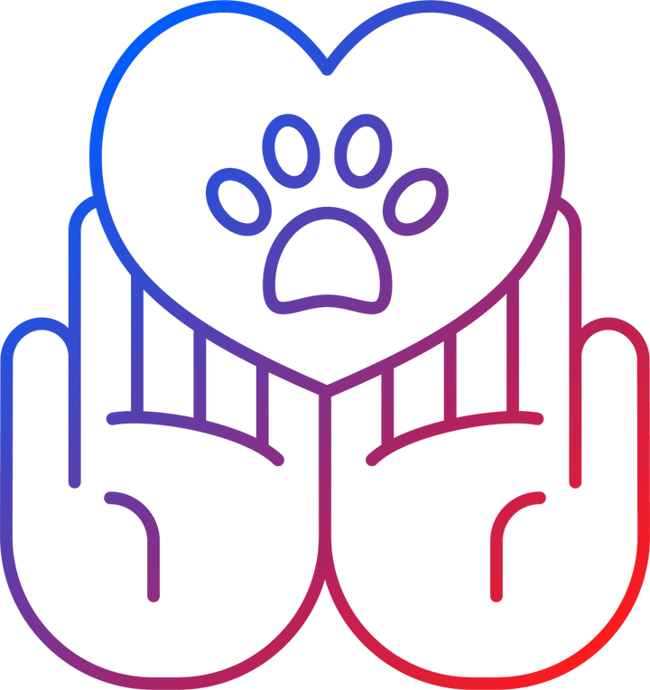 No animal testing gradient linear vector icons set