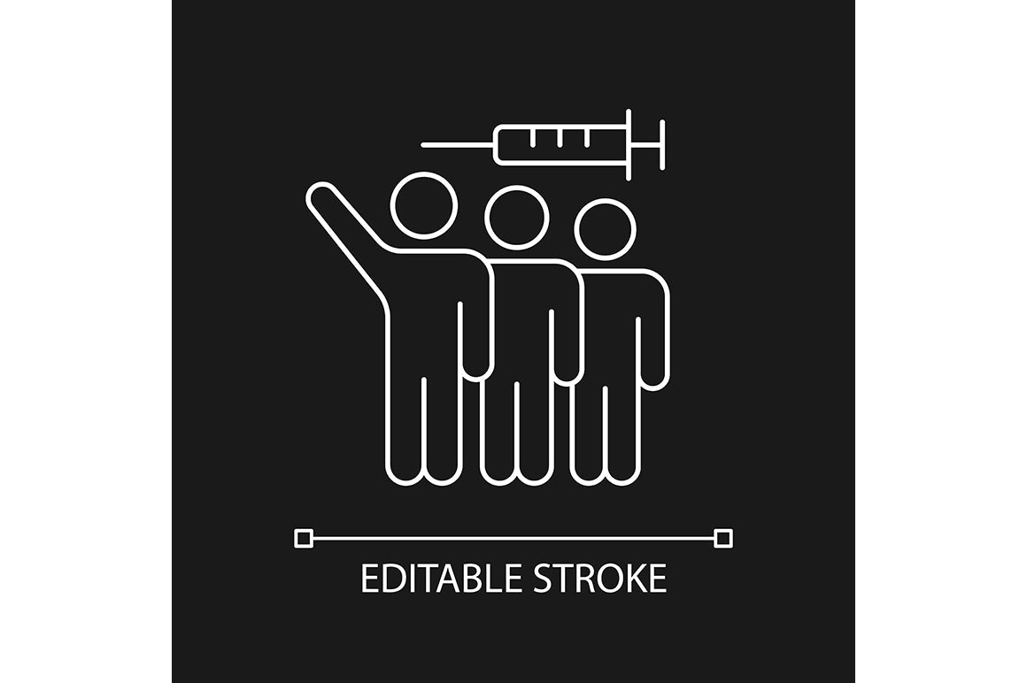 No animal testing linear icons set for dark and light mode