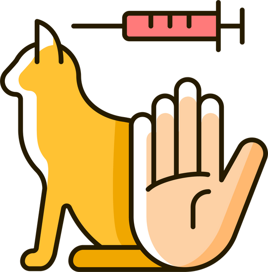 No animal testing RGB color icons set