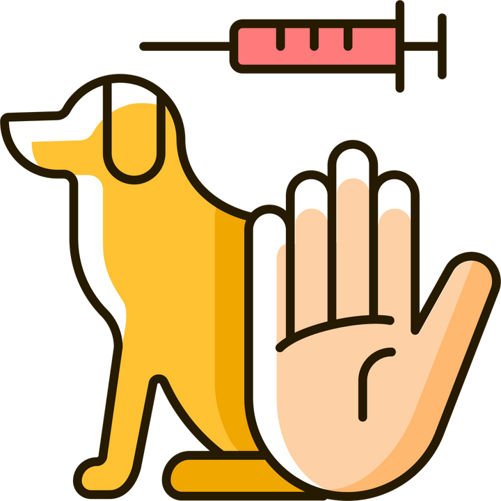 No animal testing RGB color icons set