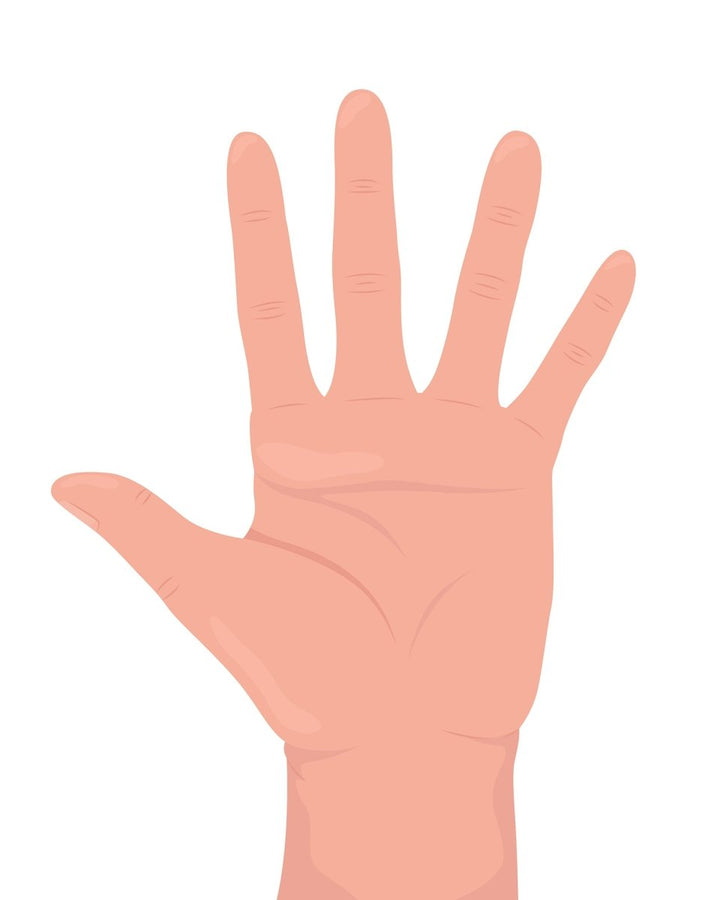 Non verbal communication semi flat color vector hand gesture set