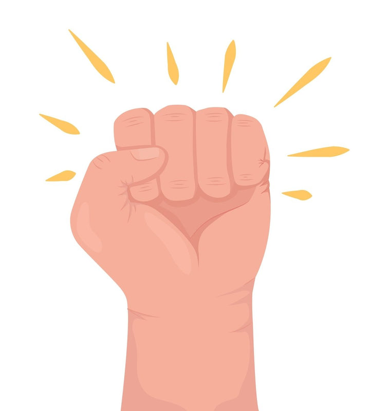 Non verbal communication semi flat color vector hand gesture set