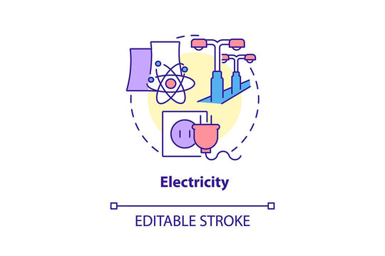 Nuclear Energy Concept Icons Bundle