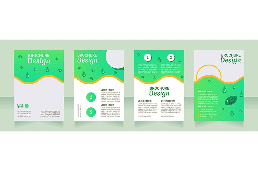 Nutrition brochure layout design bundle