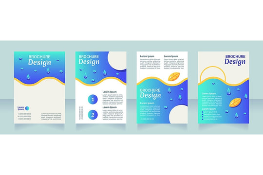 Nutrition brochure layout design bundle