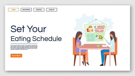 Nutritionist recommendations landing page vector template
