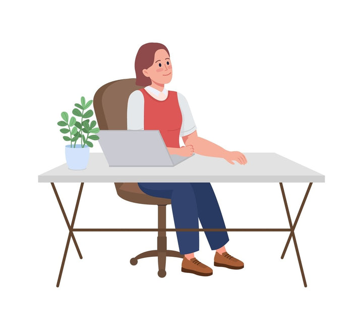 Office life 2D vector isolated illustration bundle