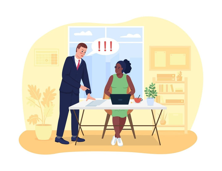 Office life 2D vector isolated illustration bundle