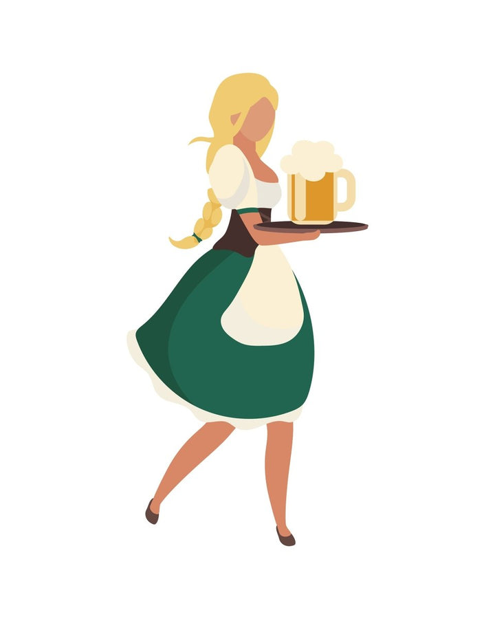 Oktoberfest flat vector illustrations set