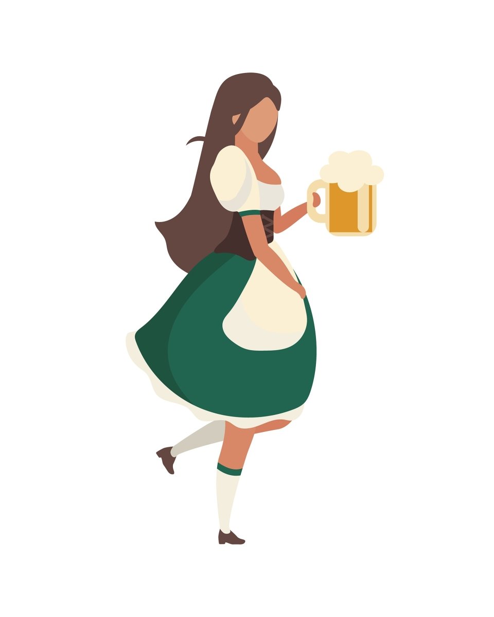 Oktoberfest flat vector illustrations set