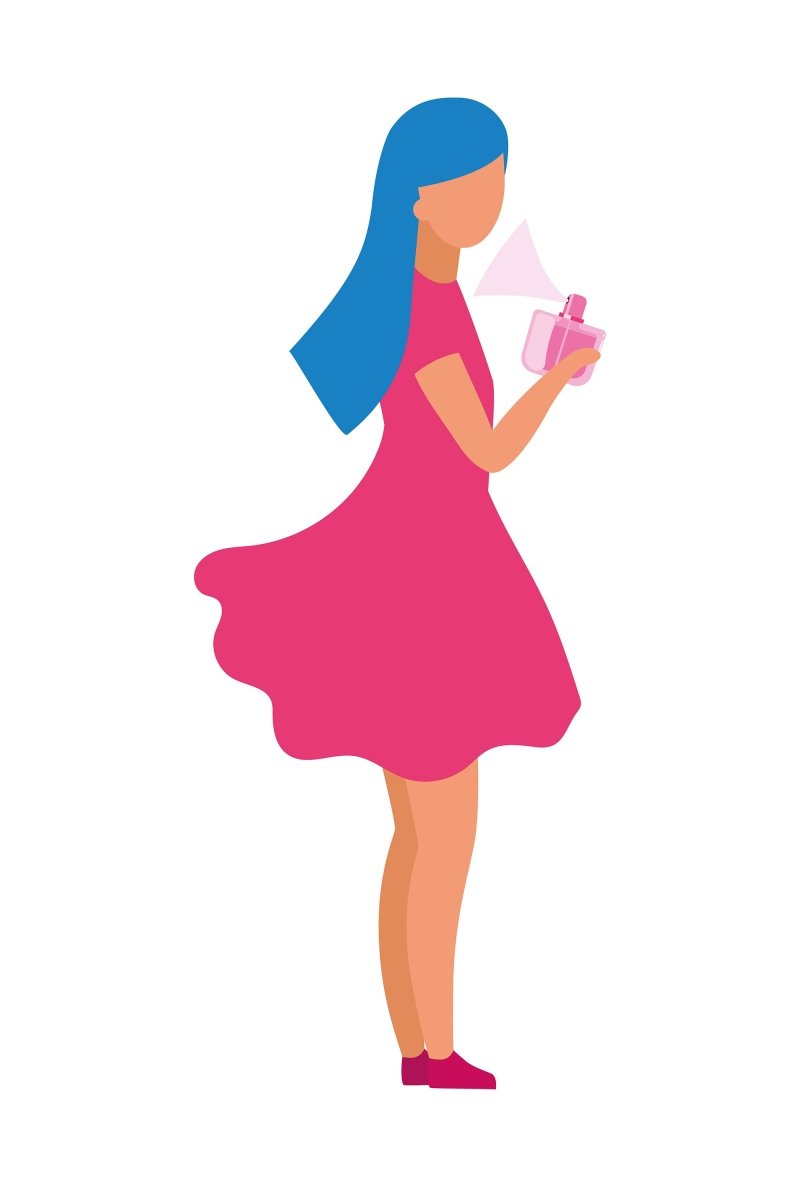 Online and store shopping flat illustrations