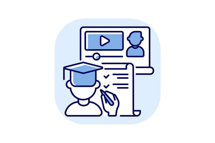 Online conference RGB color icons set