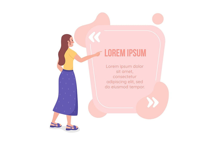 Online dating vector quote box bundle