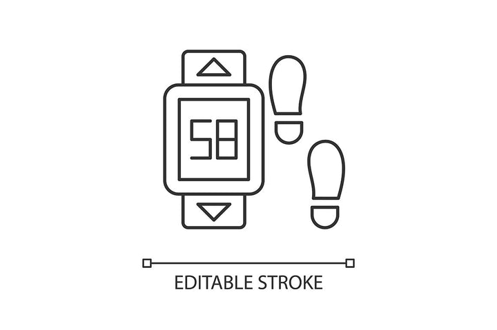 Online fitness apps linear icons set for dark and light mode