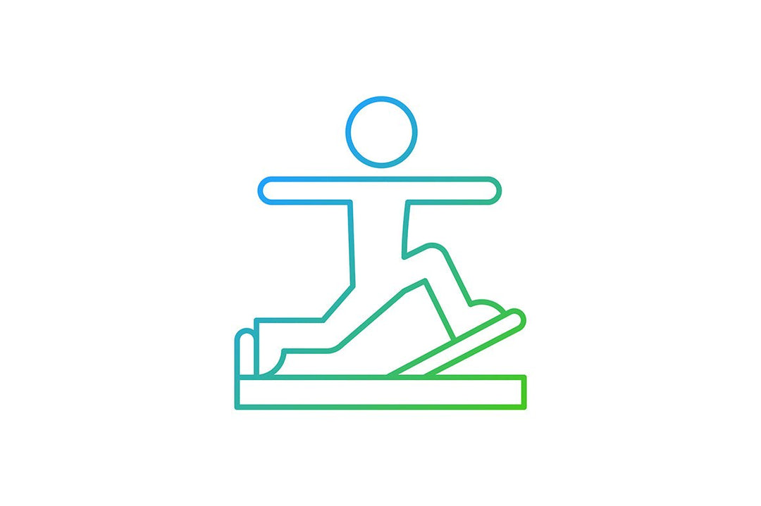 Online fitness apps possibilities gradient linear vector icons set