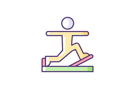 Online fitness apps possibilities RGB color icons set.