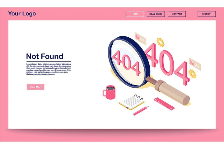 Online healthcare isometric website template