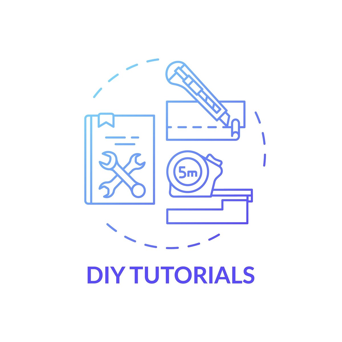 Online library concept icons bundle