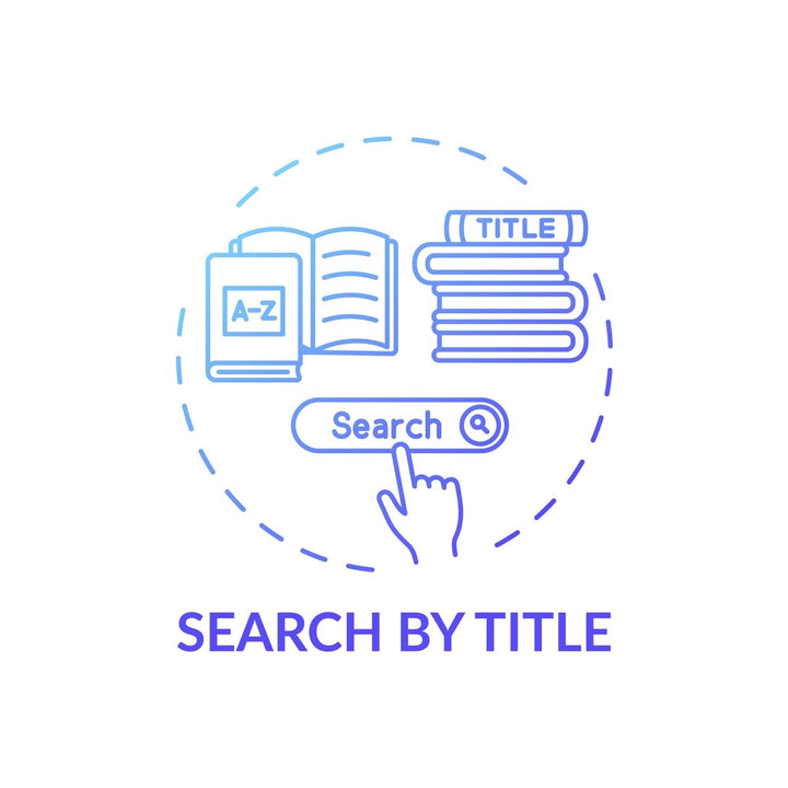 Online library concept icons bundle