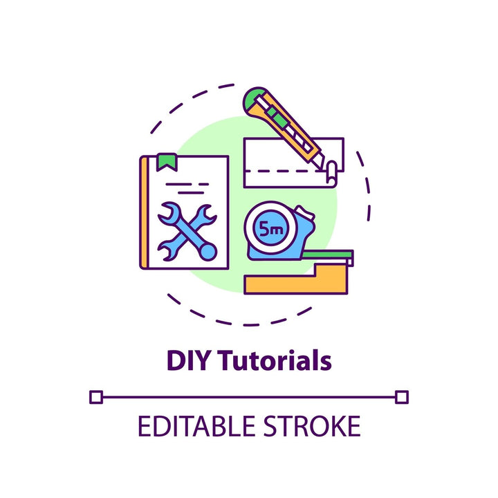 Online library concept icons bundle